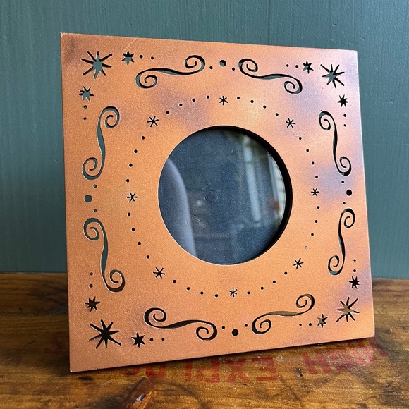 Vintage 90s Celestial Copper Picture Frame - Picture 1 of 5